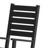 Flash Furniture Black All-Weather Outdoor Rocking Chair, 2PK 2-LE-HMP-2002-110-BK-GG